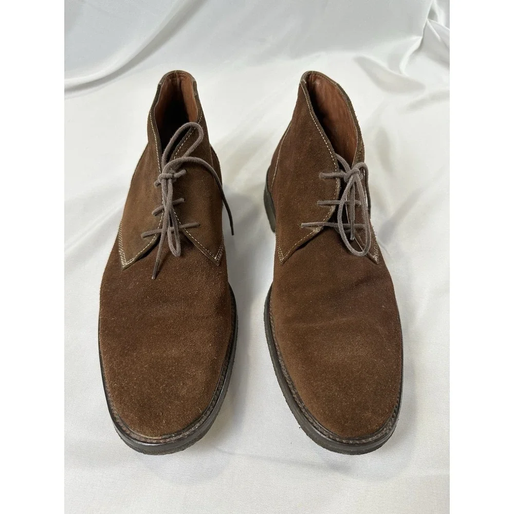 Johnston Murphy Copeland Men's Size 11.5M Shoes Brown Comfort Chukka Ankle Boots